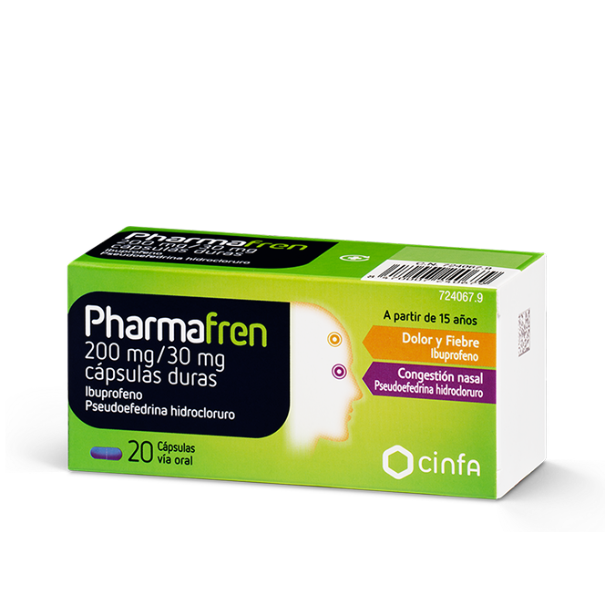 Caja producto Pharmafren en cápsulas