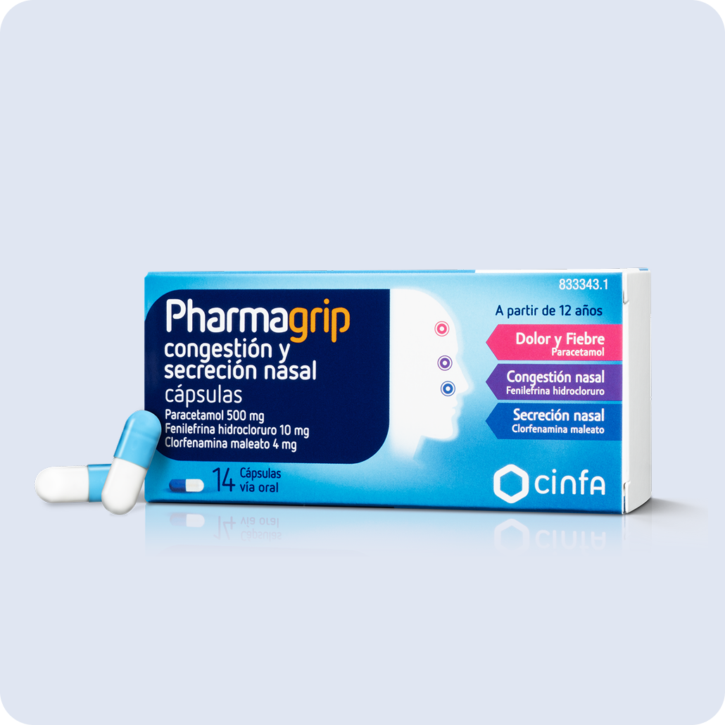 Caja producto Pharmagrip Cápsulas, de la gama Pharmagrip.